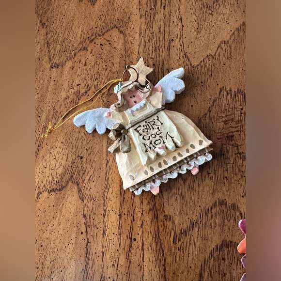 Kurt S. Adler Inc Fairy God Mom Angel tree Christmas Ornament Preowned 4 inch - Picture 9 of 10